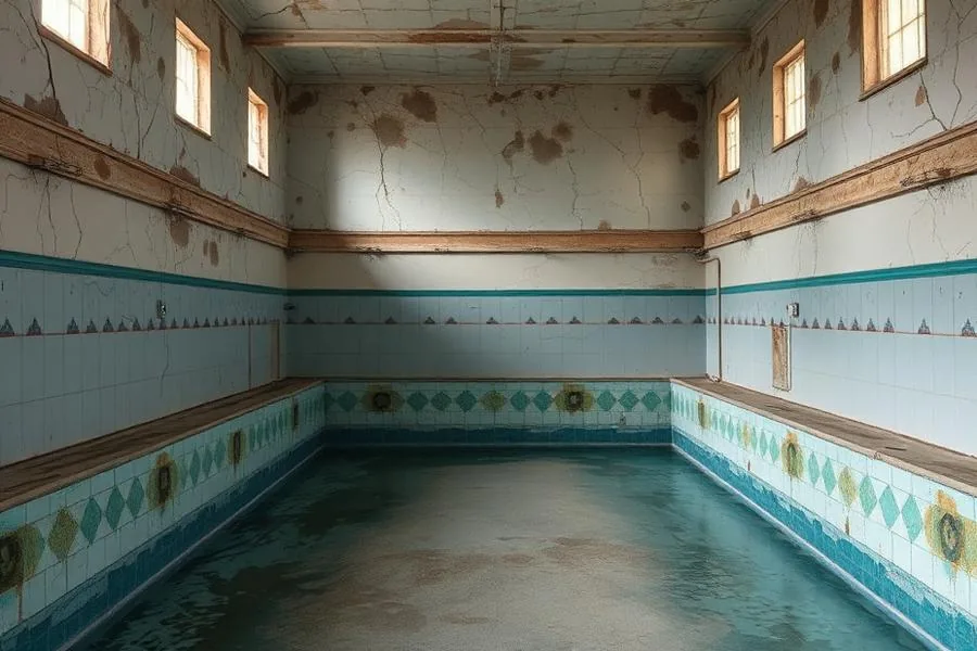 Piscina residencial — antes